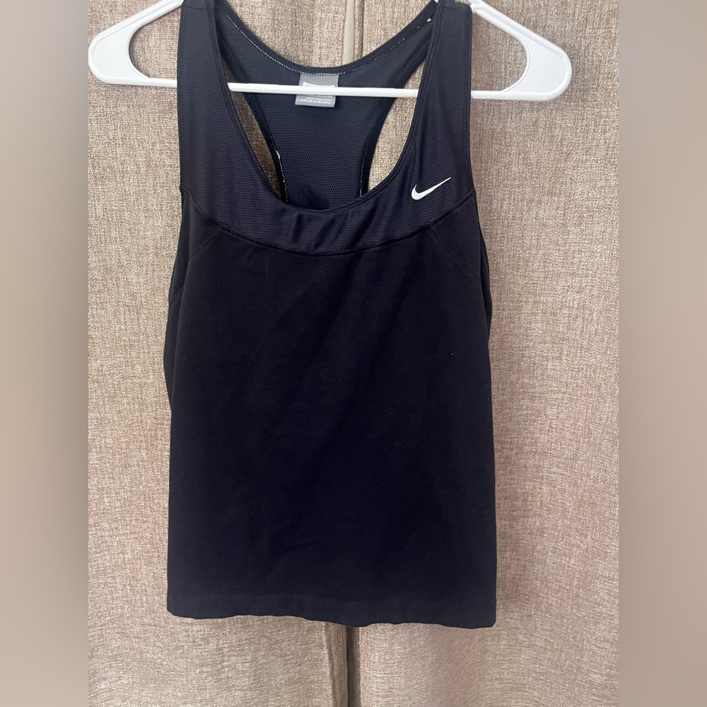 Nike Black Perforated Athletic Tank